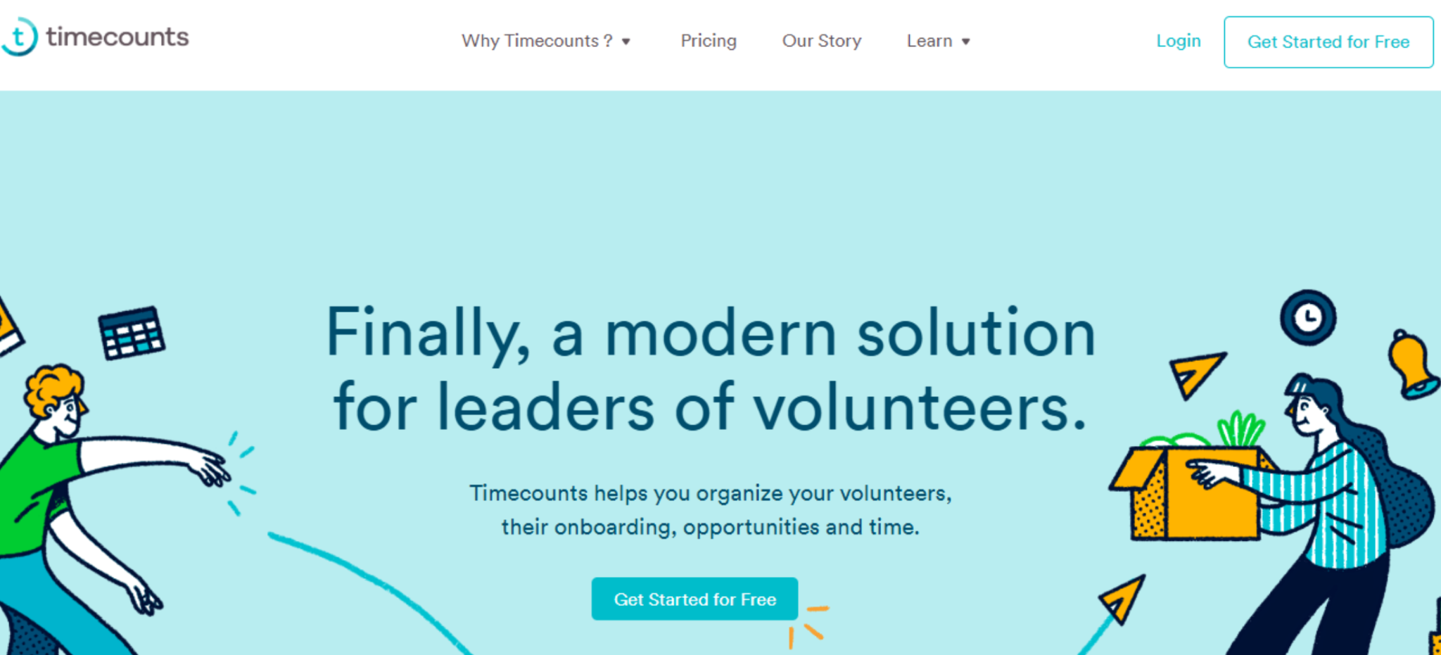 volunteer management - timecounts
