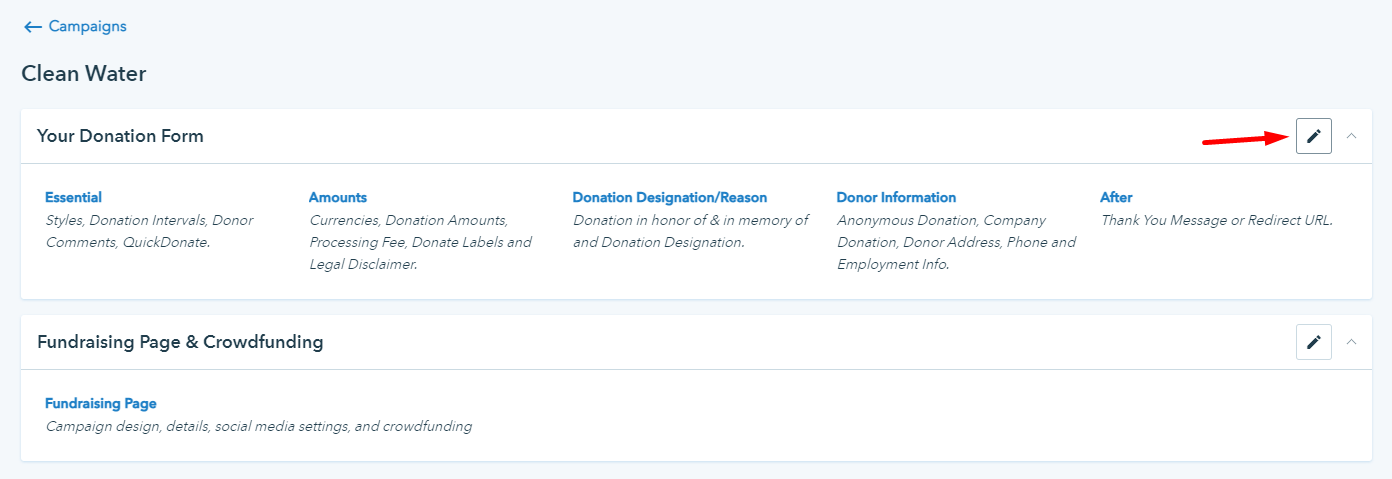 customized donation form donorbox