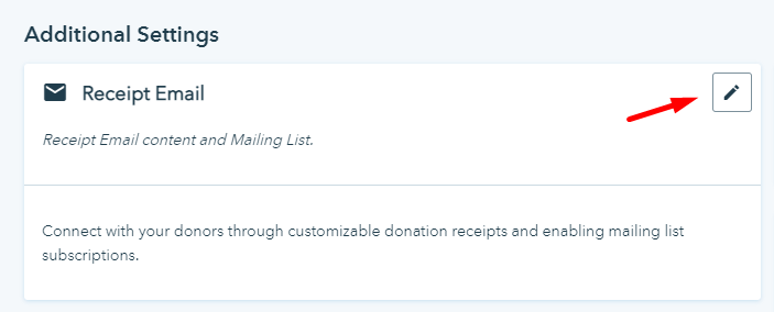 customizing donation receipt emails on Donorbox