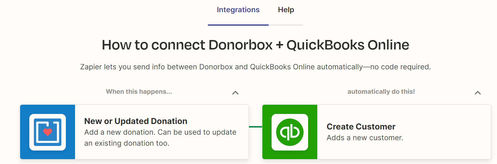 quickbooks for churches - Donorbox integration