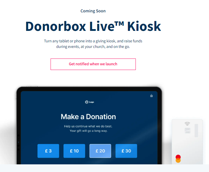 donation live kiosk app