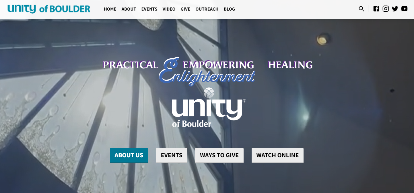 church website - unity of boulder