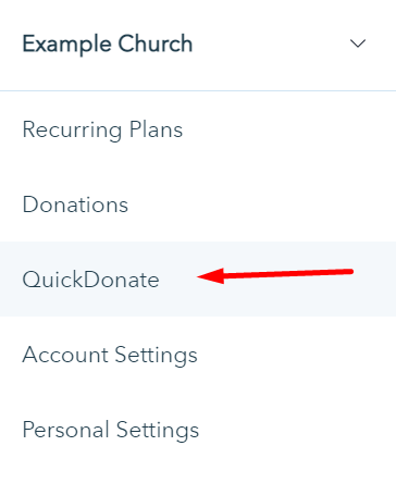 donor repeats donation using QuickDonate