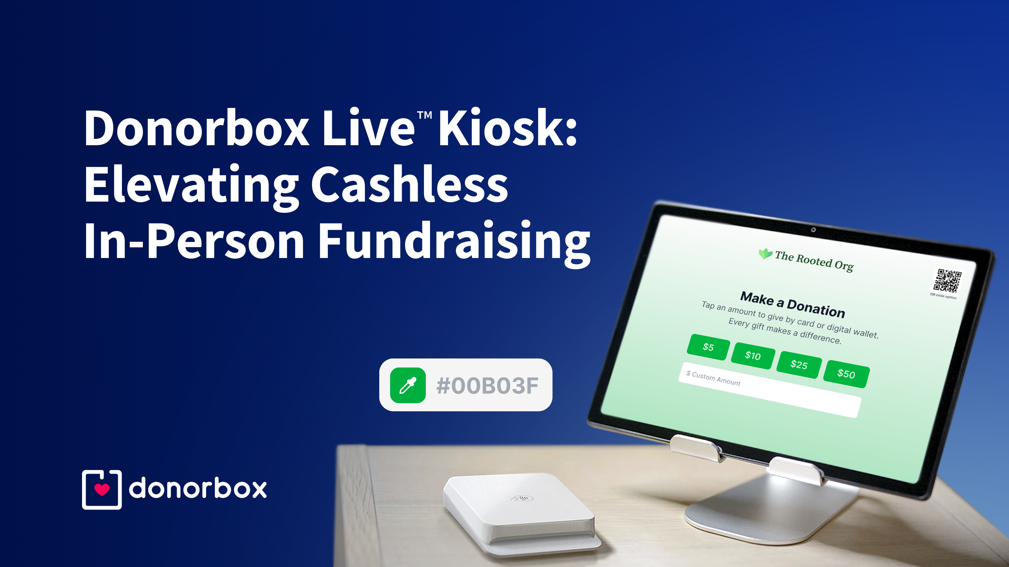 Donorbox Live™ Kiosk – Elevating Live & In-Person Fundraising with Swift Cashless Donations