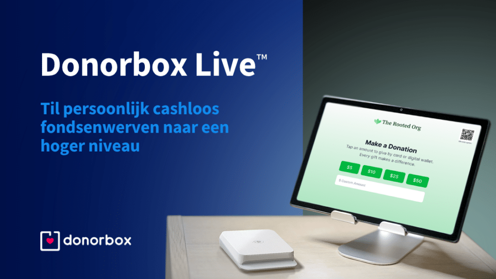 Donorbox Live –  Snelle contactloze donaties om direct live fondsen te werven