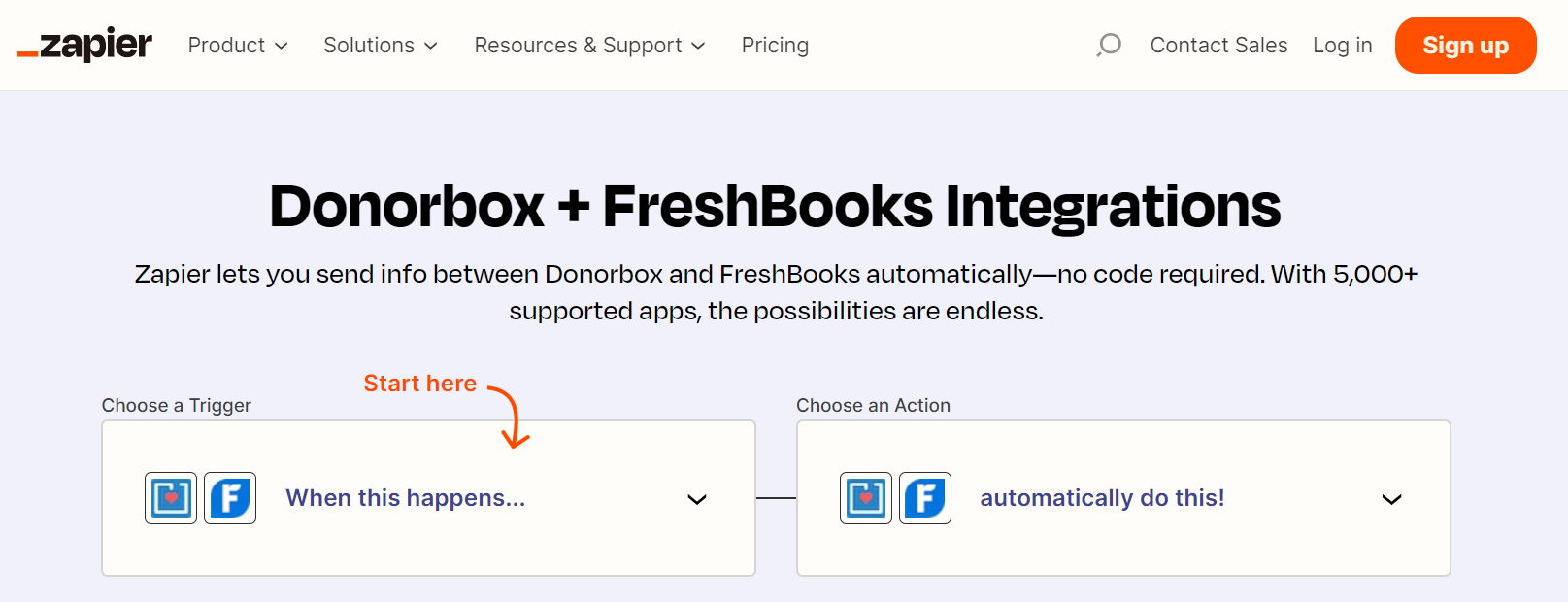 donorbox and freshbooks integration