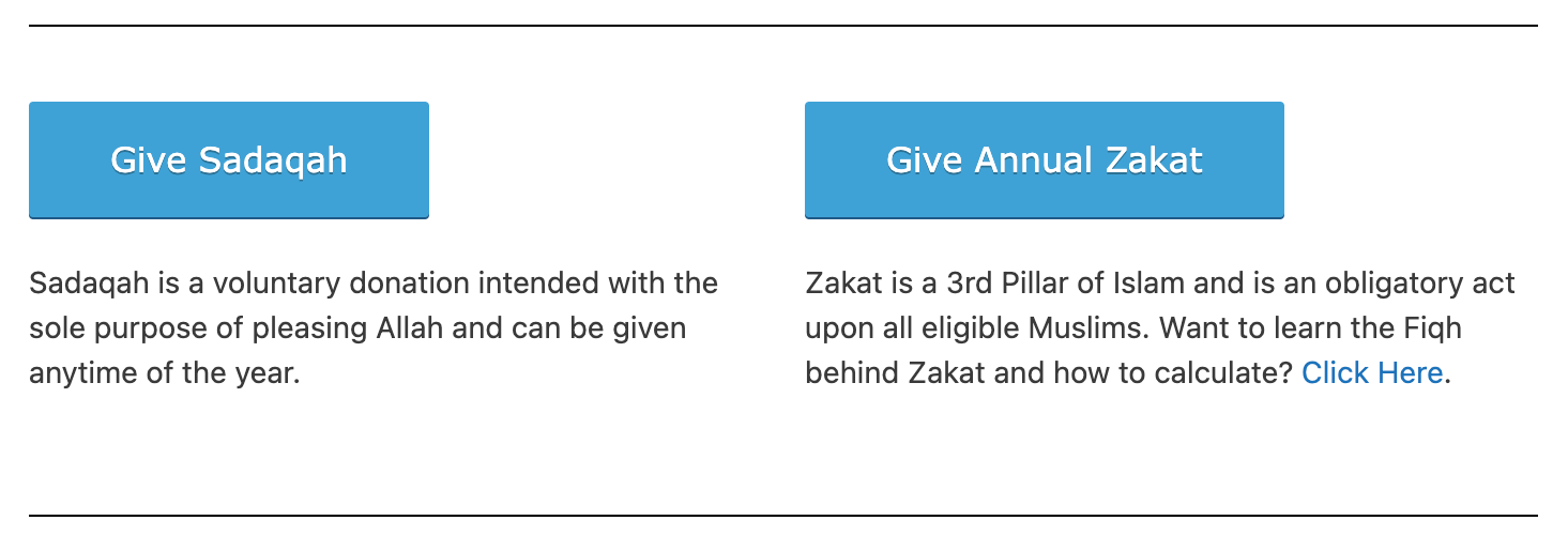 online popup form by donorbox for sadaqah donations