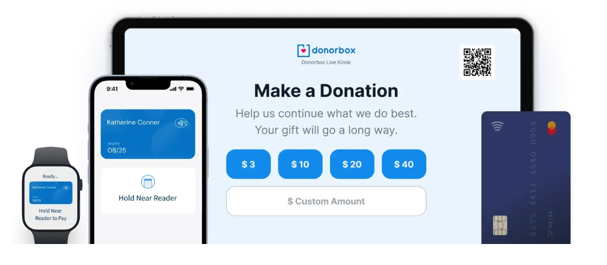 donorbox live kiosk