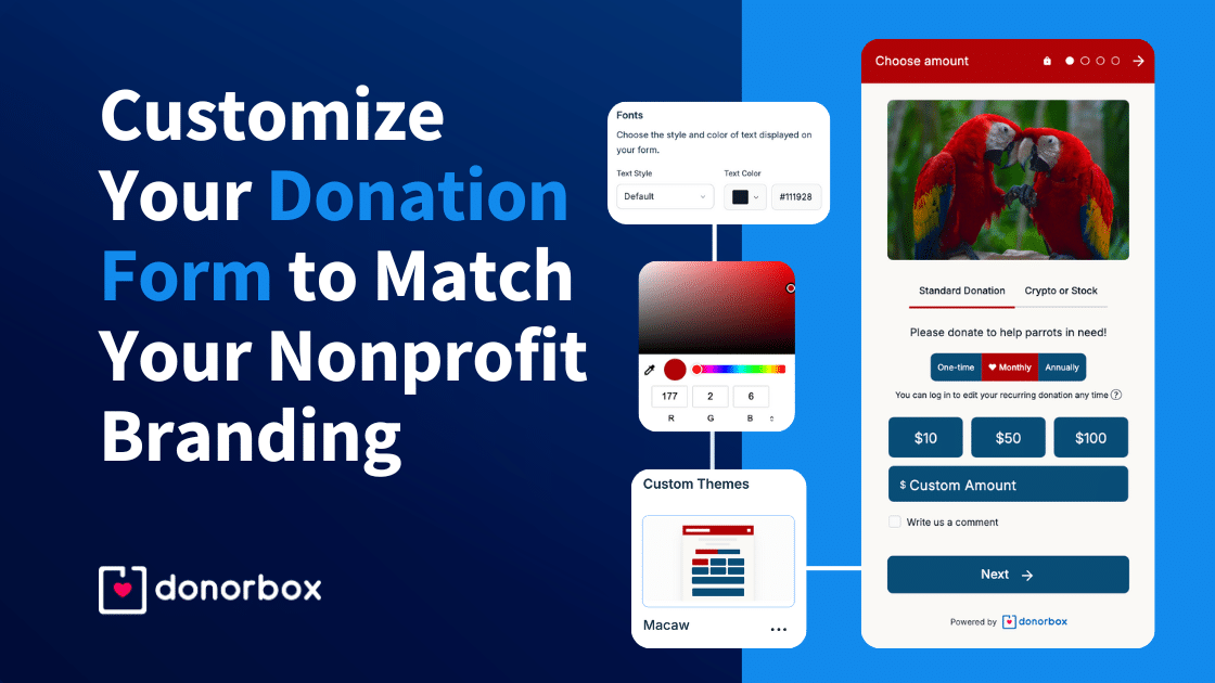 Customize Your Donation Form to Match Your Nonprofit Branding