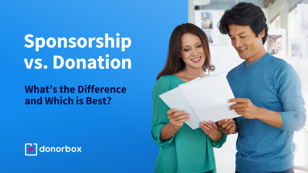 Sponsorship vs. Donation: Everything You Need to Know