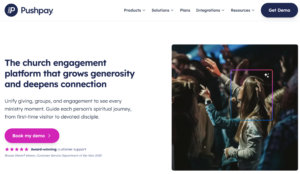 5 Best Church Fundraising Platforms for Collecting Recurring Donations_pushpay homepage
