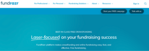 Fundrazr Homepage