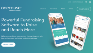 OneCause homepage